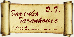 Darinka Taranković vizit kartica